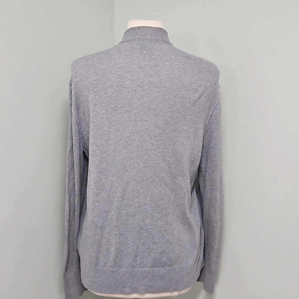 Banana Republic Cardigan Zip-Up Layering Grey Gray Unisex Size Medium